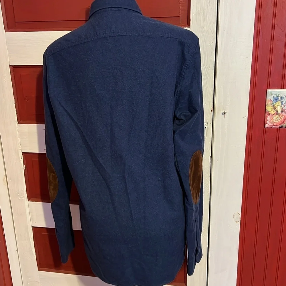 NWOT J. Crew Mercantile Soft Cotton Button Shirt Elbow Patches M